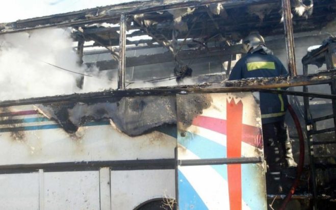 φωτιά λεωφορείο