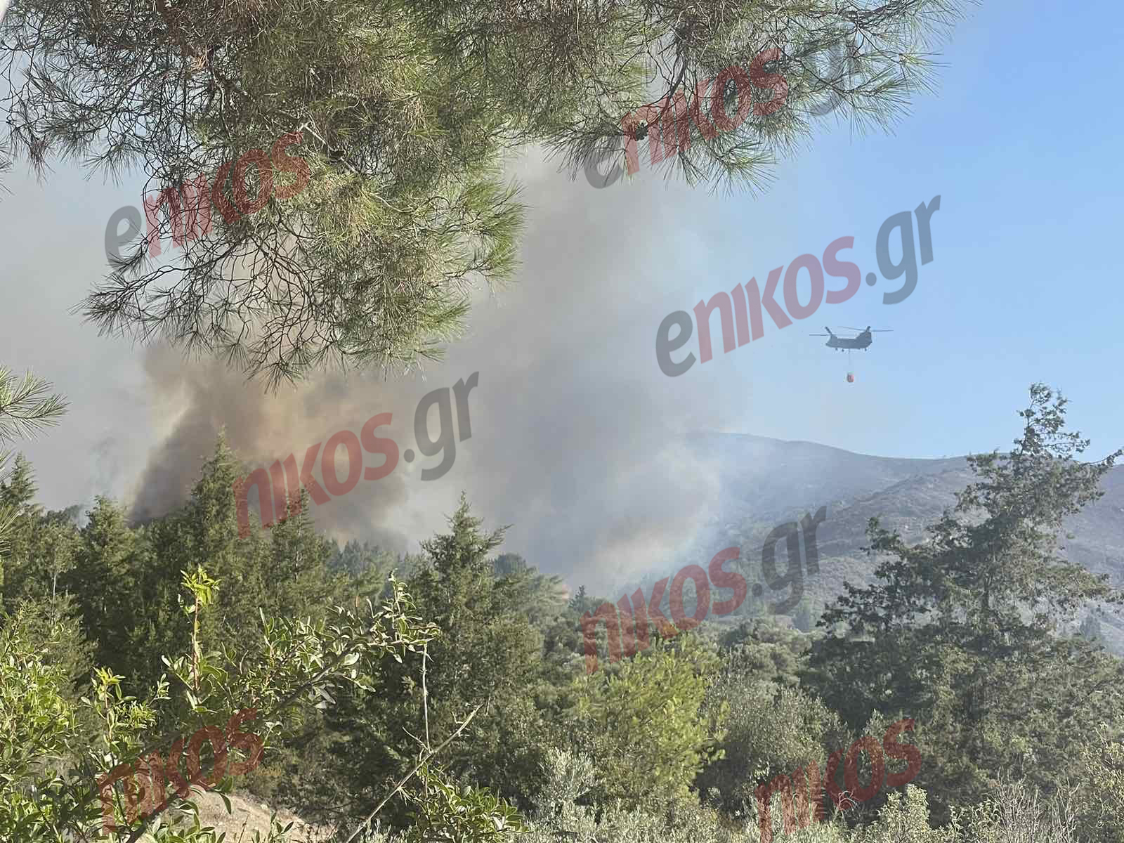 φωτιά Ρόδος Βάτι