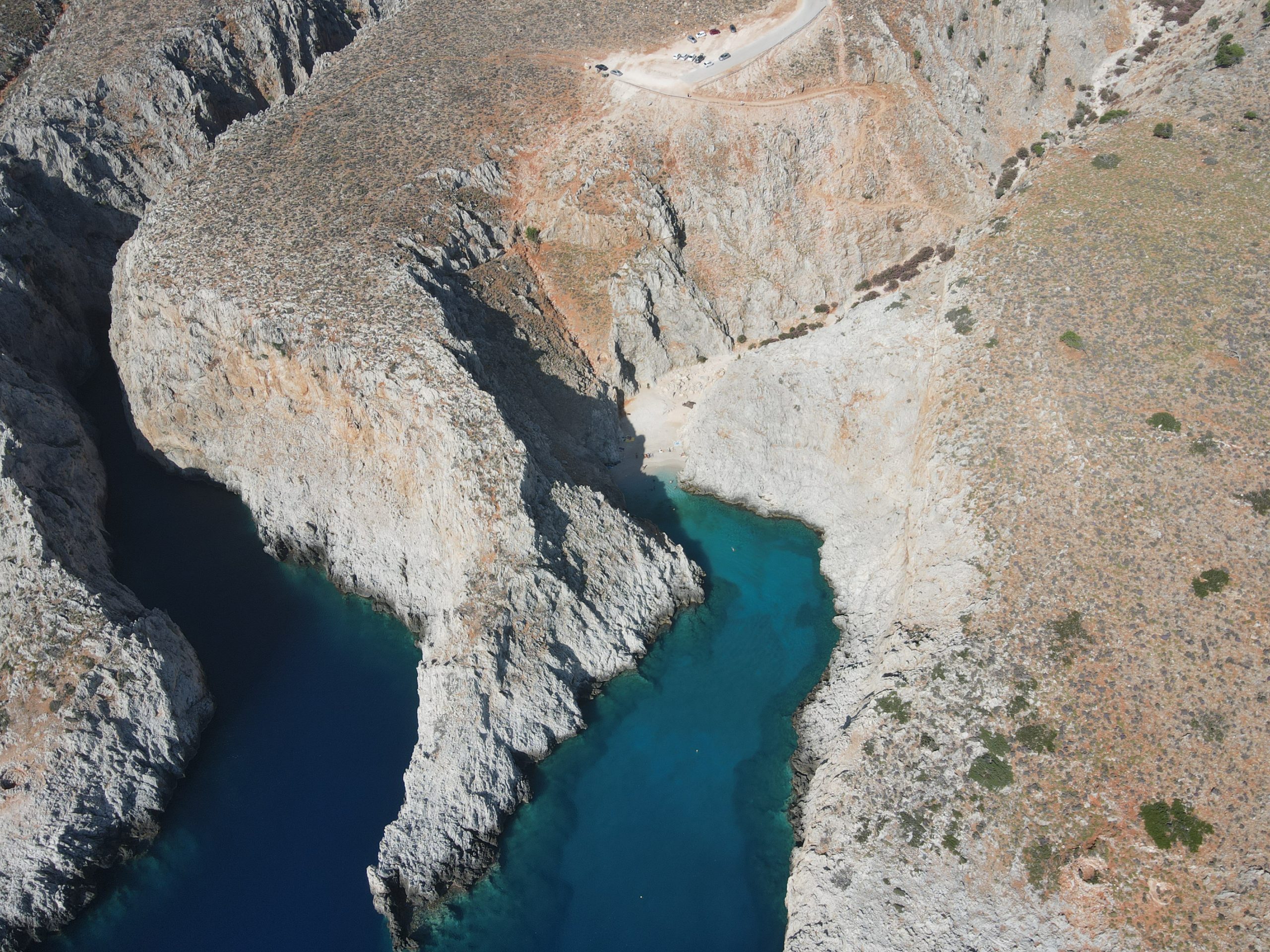 Η παραλία Σεϊτάν Λιμάνια στην Κρήτη