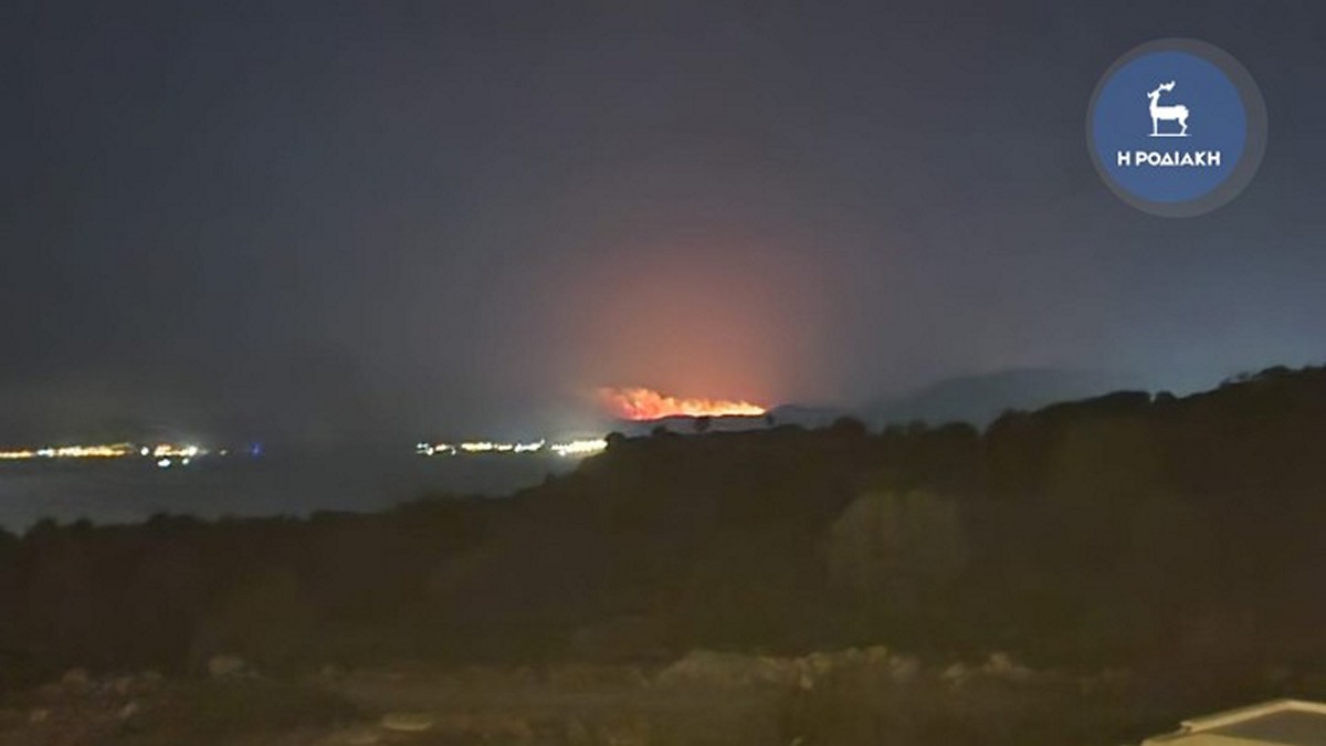 Φωτιές: Ολονύχτια μάχη με τις αναζωπυρώσεις σε Ρόδο και Κάρυστο – Καλύτερη η εικόνα στην Κέρκυρα