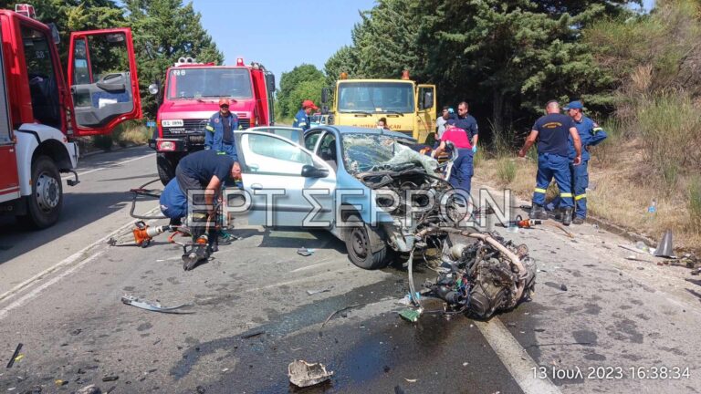 Σέρρες: Νεκρός 39χρονος σε τροχαίο – Αυτοκίνητο συγκρούστηκε με φορτηγό – ΦΩΤΟ