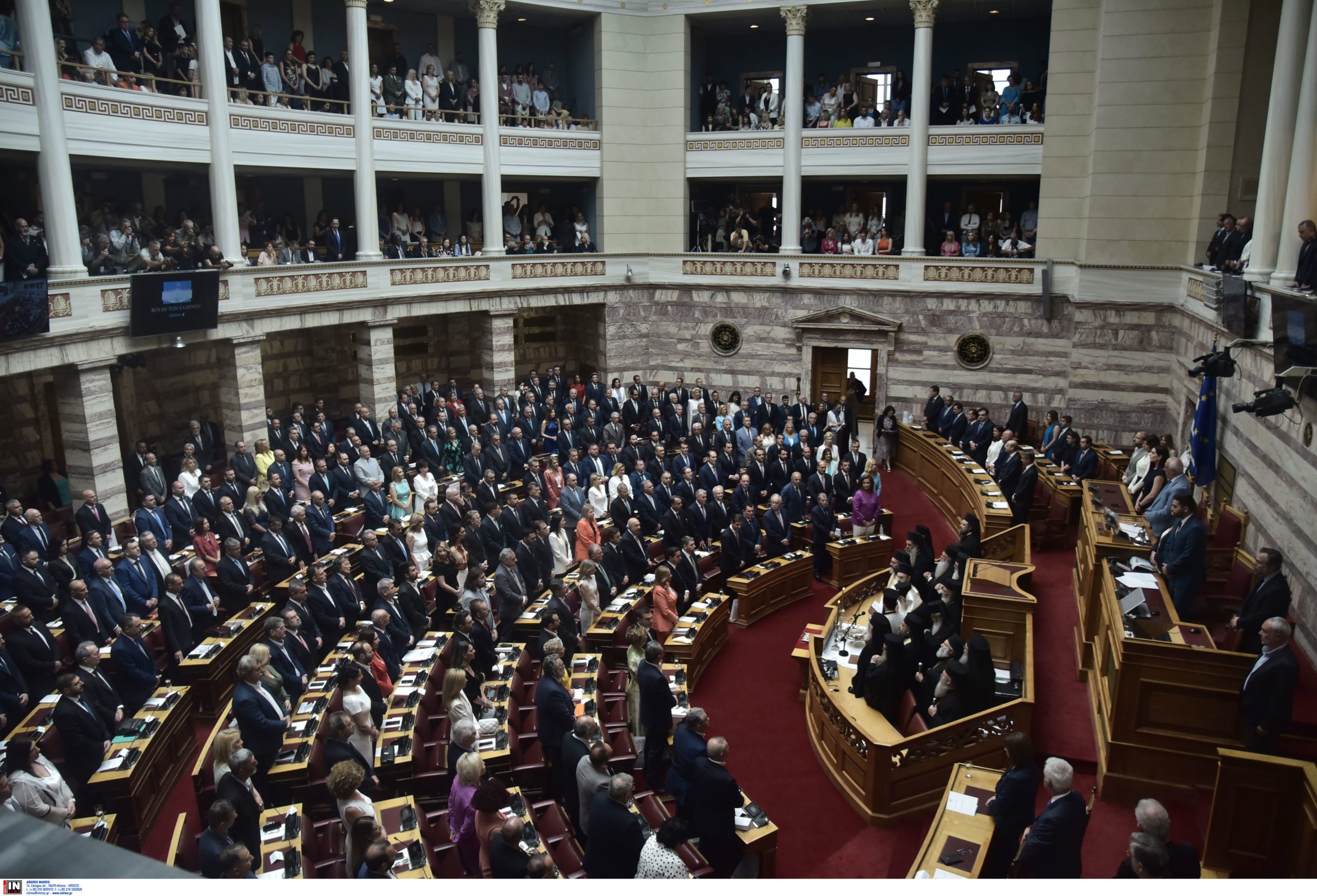 Η χωροταξία της νέας Βουλής – Οι θέσεις των 8 κομμάτων
