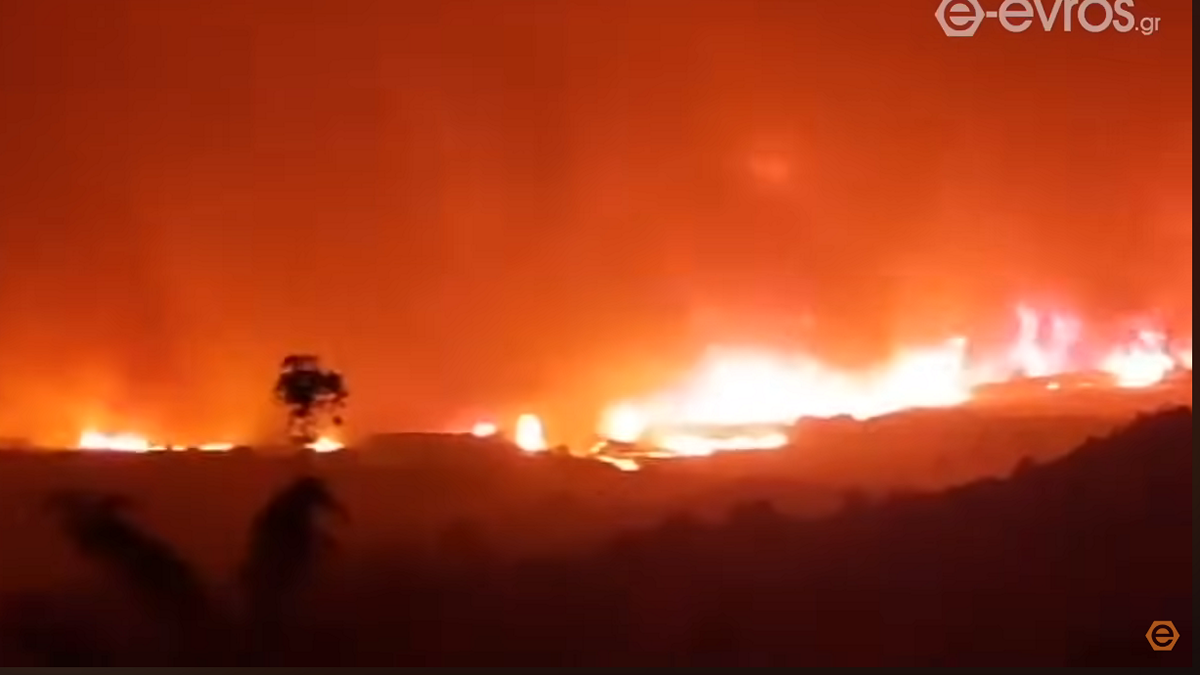 Αλεξανδρούπολη: Εντολή εκκένωσης τεσσάρων νέων οικισμών – «Μπουρλότο… » – «Σκάνε βλήματα»