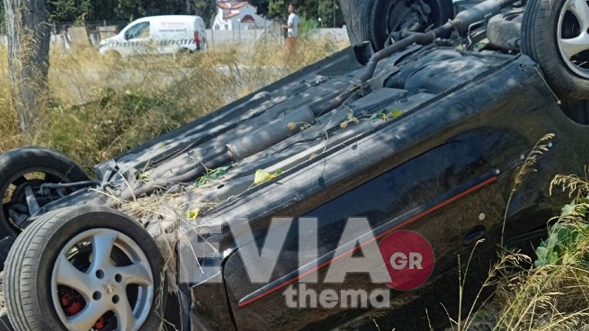 Εύβοια: Τροχαίο με ανατροπή στην Ερέτρια – Τραυματίστηκε η οδηγός του οχήματος
