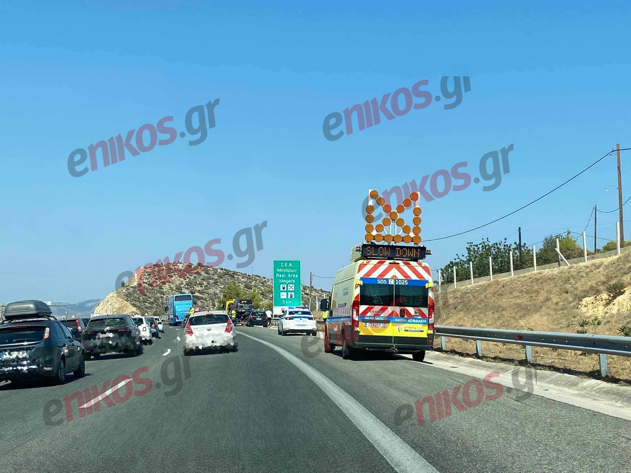 τροχαίο Εθνική Οδός Αθηνών Κορίνθου