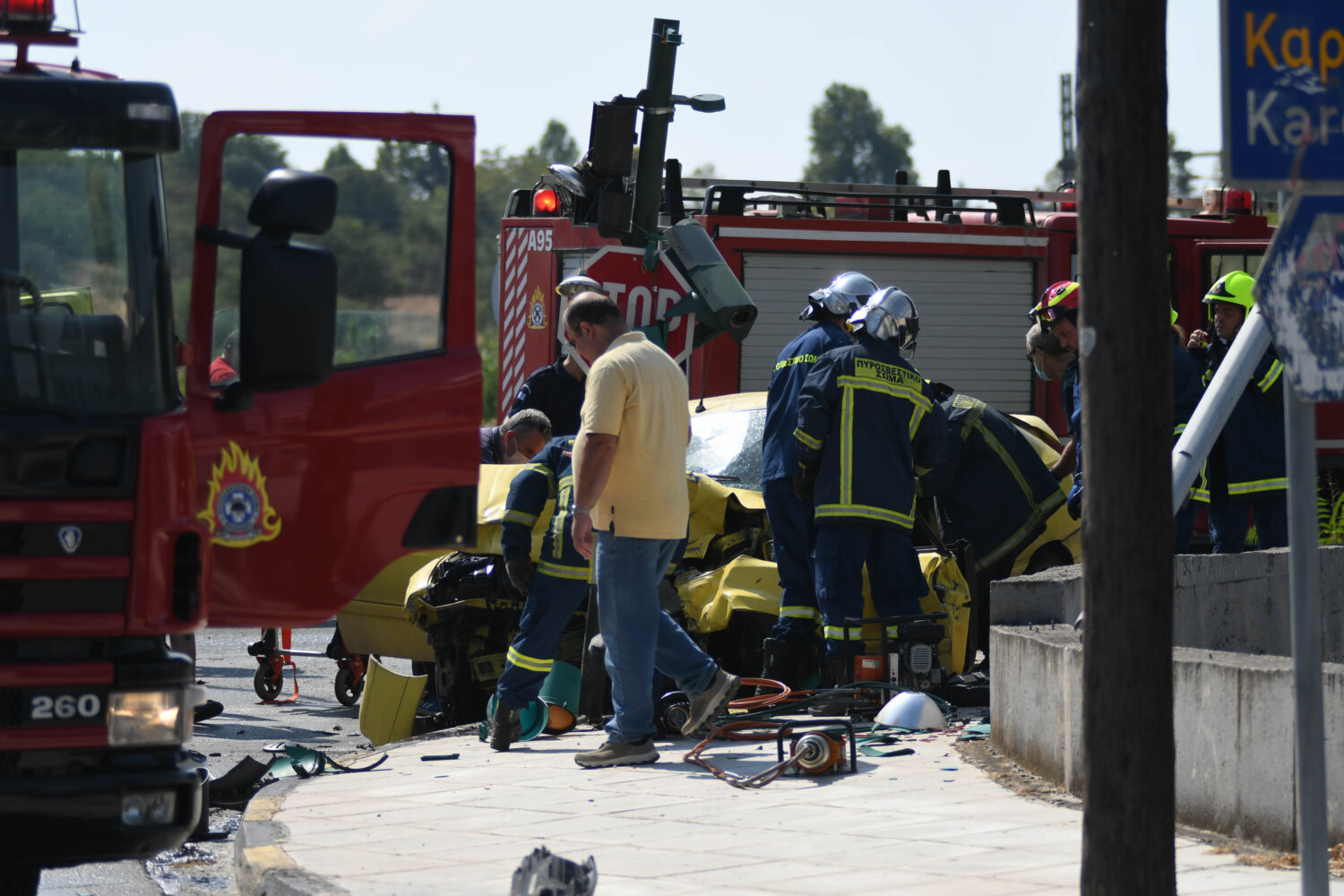 Τροχαίο στην Λάρισα