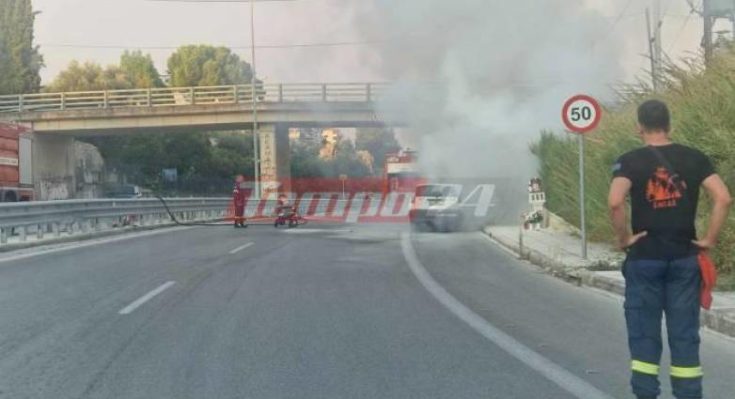 Φωτιά σε αυτοκίνητο στην Πάτρα