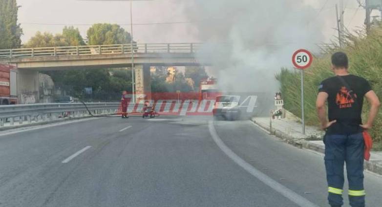 Φωτιά σε αυτοκίνητο στην Πάτρα