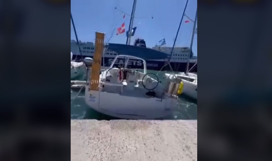Σκόπελος: Πλοίο προκάλεσε φουρτούνα στο λιμάνι