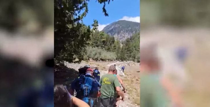 Χανιά: Τραυματίστηκε τουρίστας στο Φαράγγι της Σαμαριάς