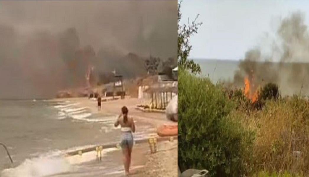 Φωτιά στην Αλεξανδρούπολη: Απομακρύνθηκαν με σκάφη 40 άτομα