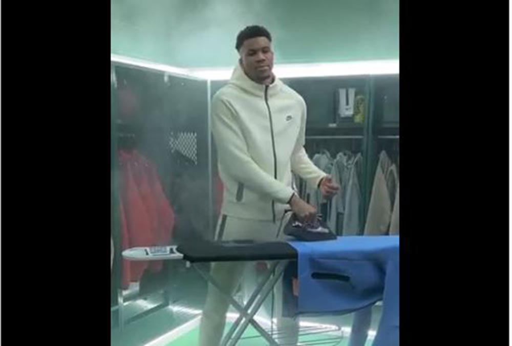 Ο Γιάννης Αντετοκούνμπο έβαλε σίδερο