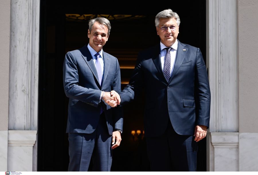 Συνάντηση Μητσοτάκη με τον Κροάτη πρωθυπουργό – Τι συζήτησαν για την προφυλάκιση των Κροατών χούλιγκαν