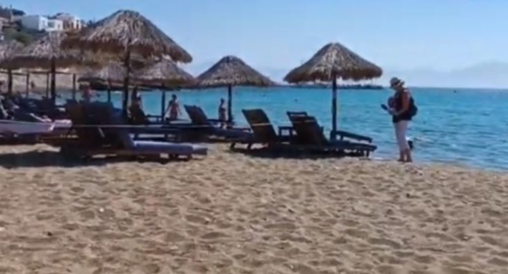 έλεγχοι ξαπλώστρες Πάρος