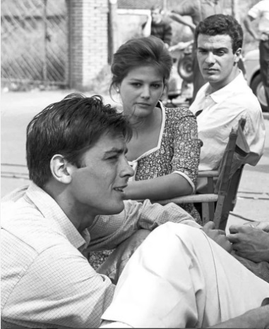 Ο Σπύρος Φωκάς με την Κλαούντια Καρντινάλε και τον Αλέν Ντελόν