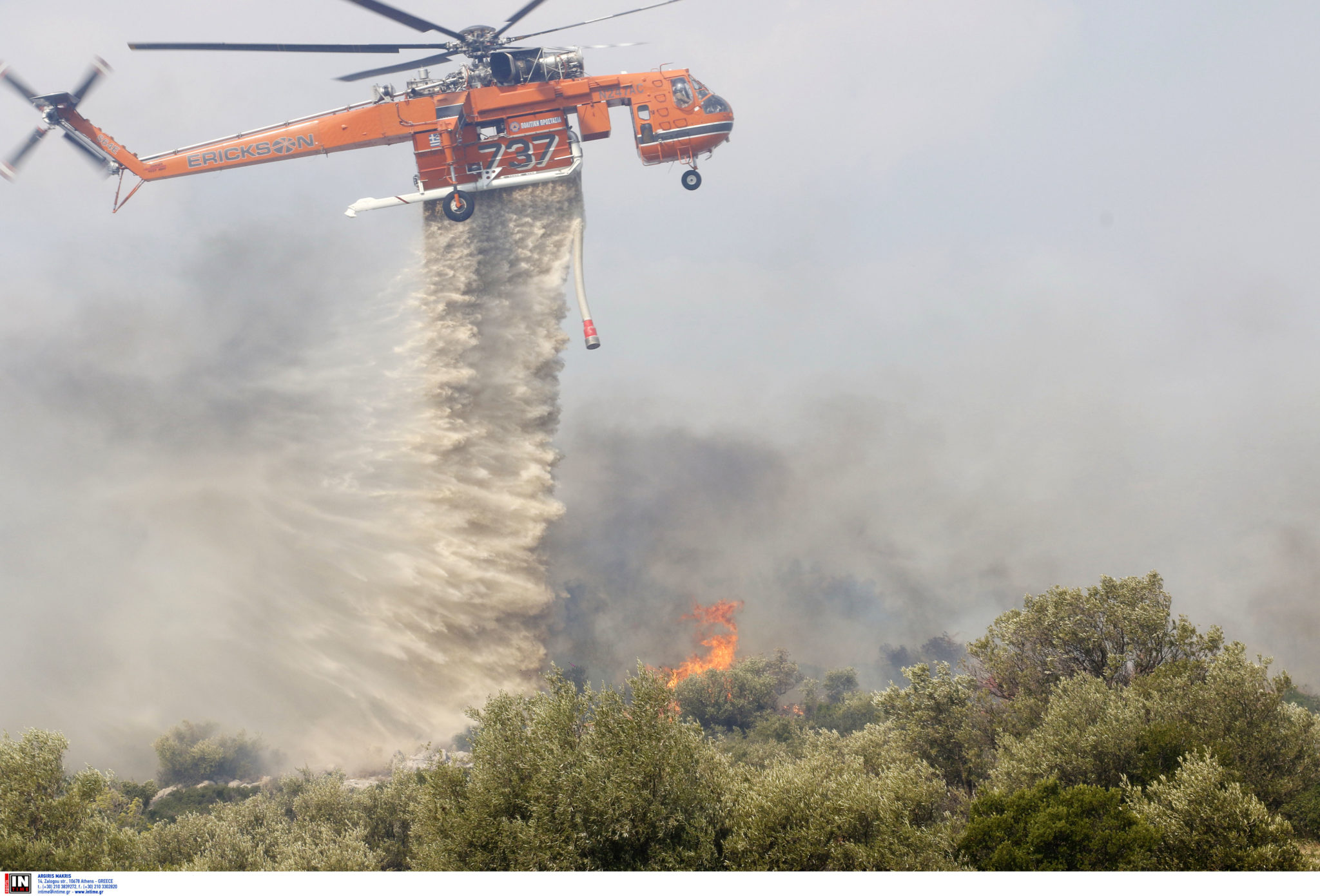 Φωτιά στην Πάρνηθα