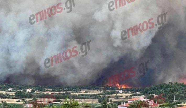 Αλεξανδρούπολη φωτιά enikos