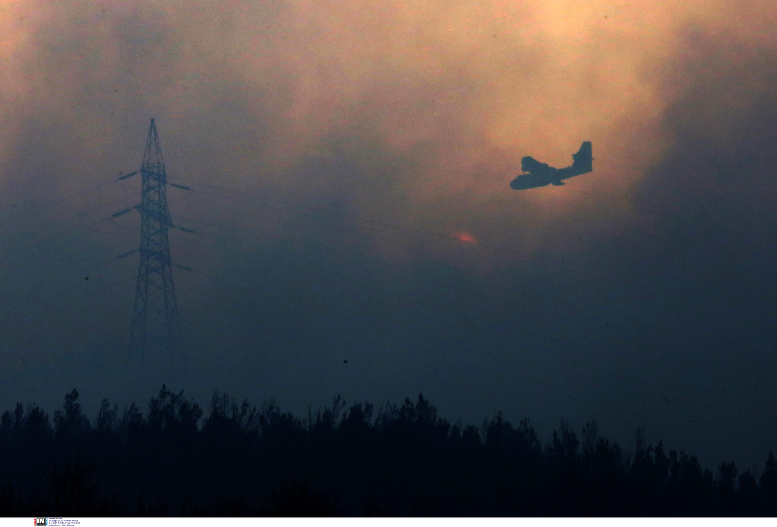 Φωτιά Αλεξανδρούπολη εναέρια μέσα