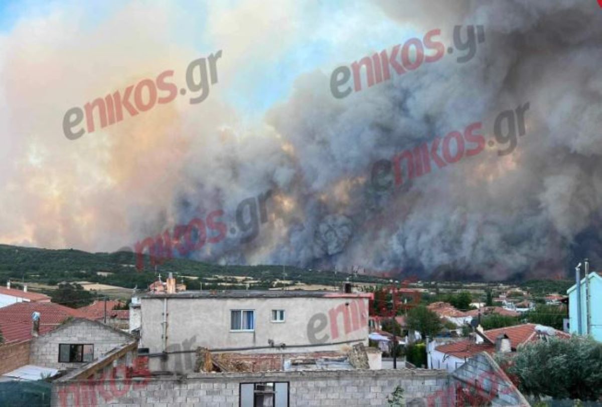 Αλεξανδρούπολη φωτιά enikos