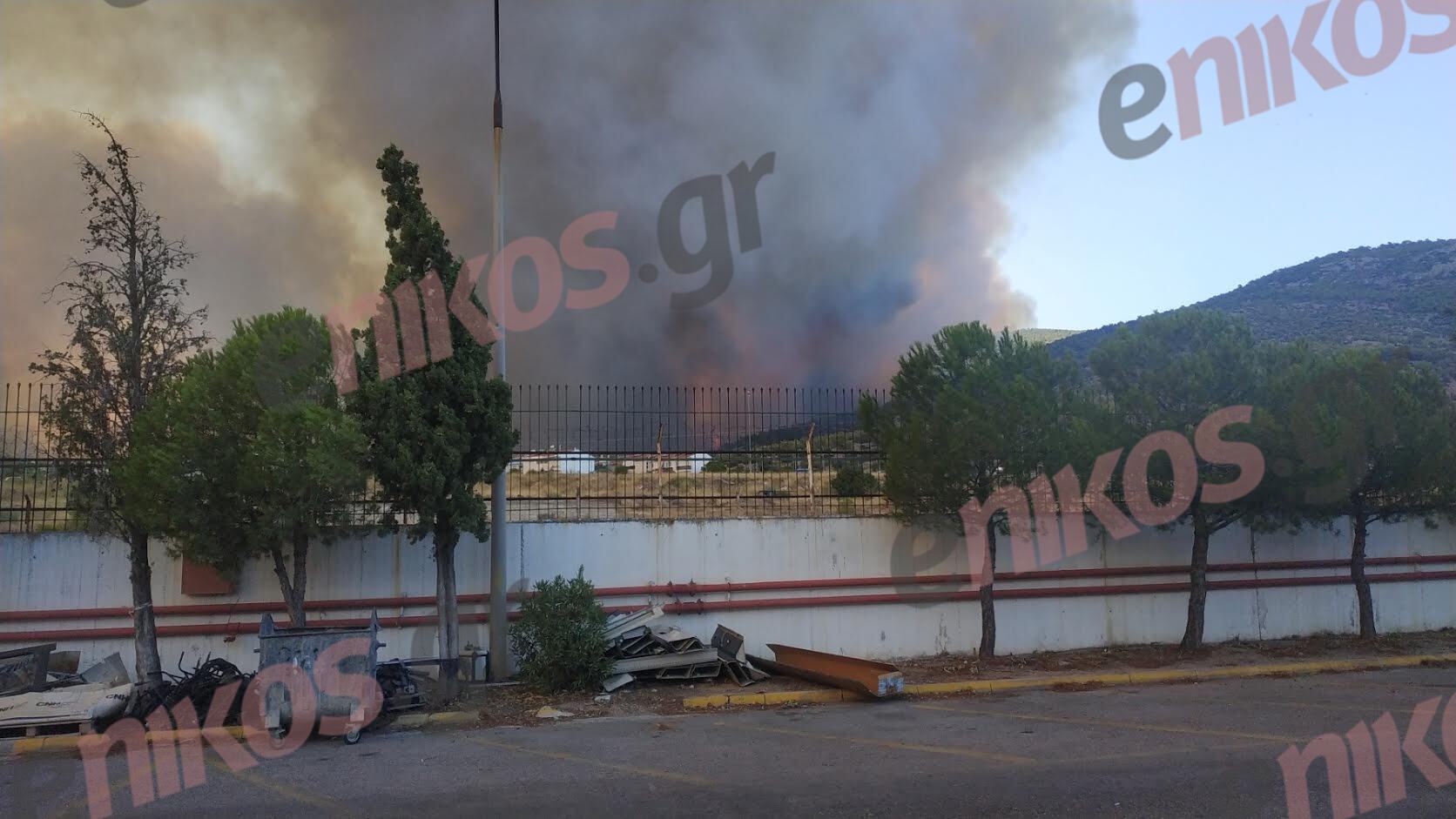 φωτιά Αμαξοστάσιο Ο.ΣΥ φυσικού αερίου Άνω Λιόσια