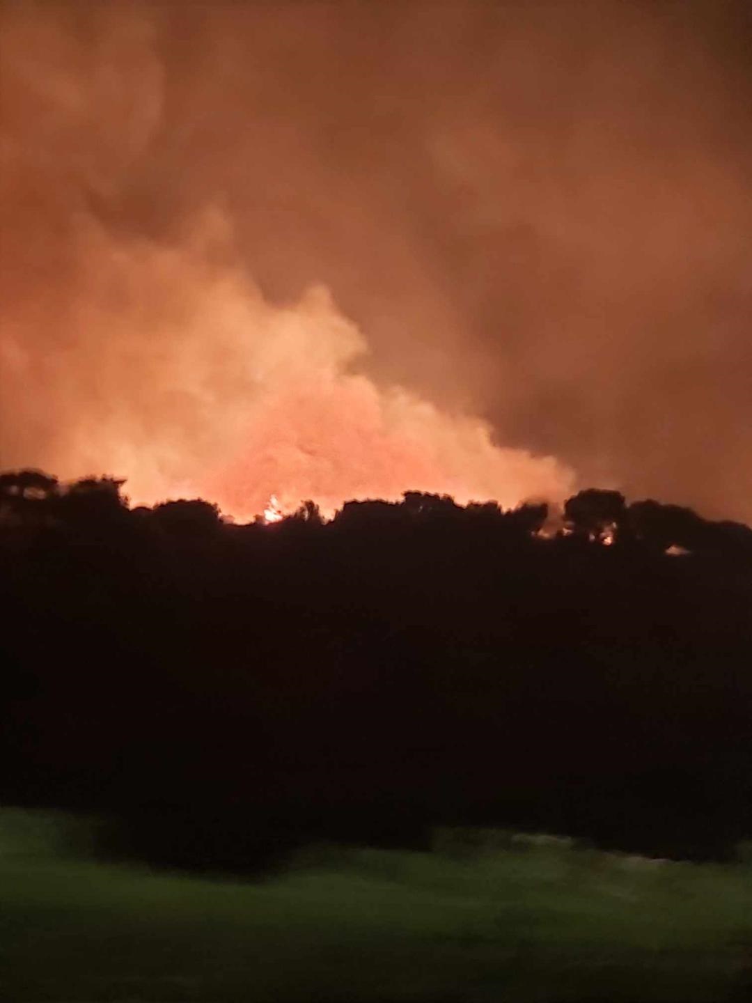 Φωτιά διόδια Ελευσίνας