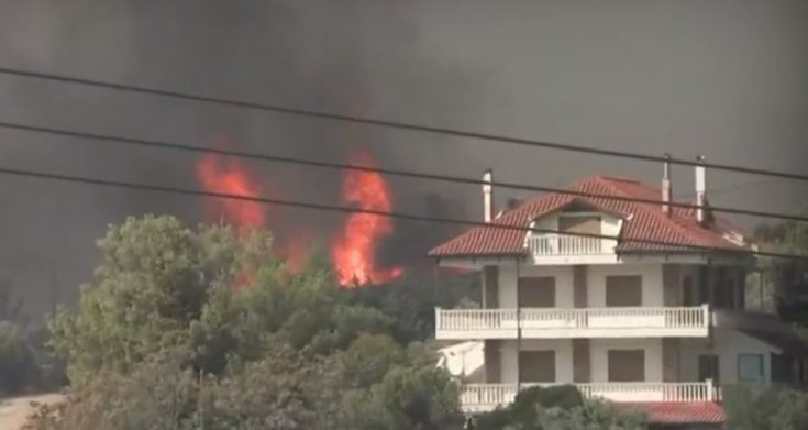Φωτιά Πάρνηθα Αγία Παρασκευή