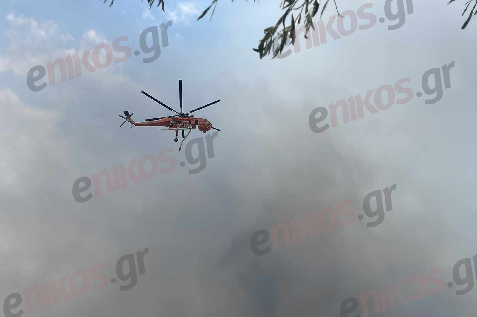 Φωτιά Πάρνηθα Αγία Παρασκευή