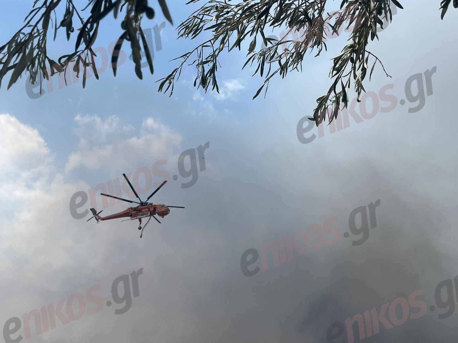 Φωτιά Πάρνηθα Αγία Παρασκευή