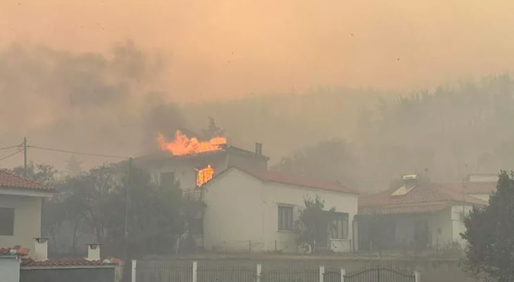 Φωτιά στην Ροδόπη: Δραματικές στιγμές για τους κατοίκους – Βλέπουν τα σπίτια τους να καίγονται – ΒΙΝΤΕΟ