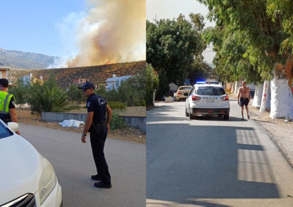 φωτιά Βοιωτία αστυνομία
