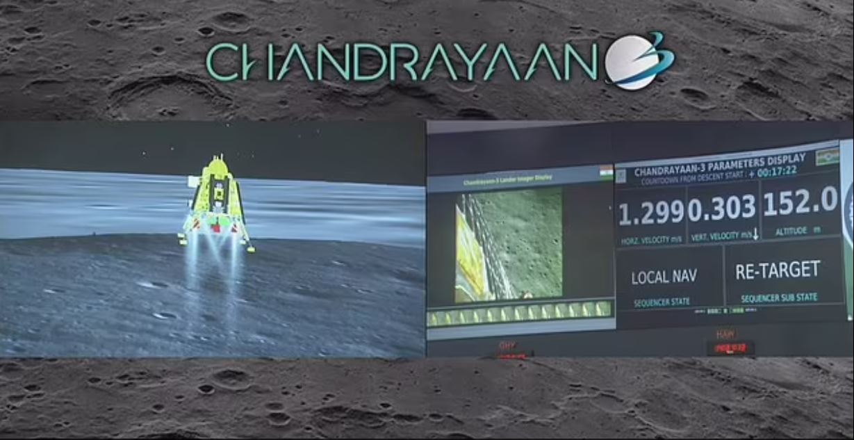 Ινδία: Προσγειώθηκε με επιτυχία στον νότιο πόλο της Σελήνης ο πύραυλος Chandrayaan-3