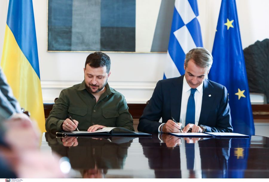 Η κοινή δήλωση Μητσοτάκη – Ζελένσκι για την ευρωατλαντική ενσωμάτωση της Ουκρανίας