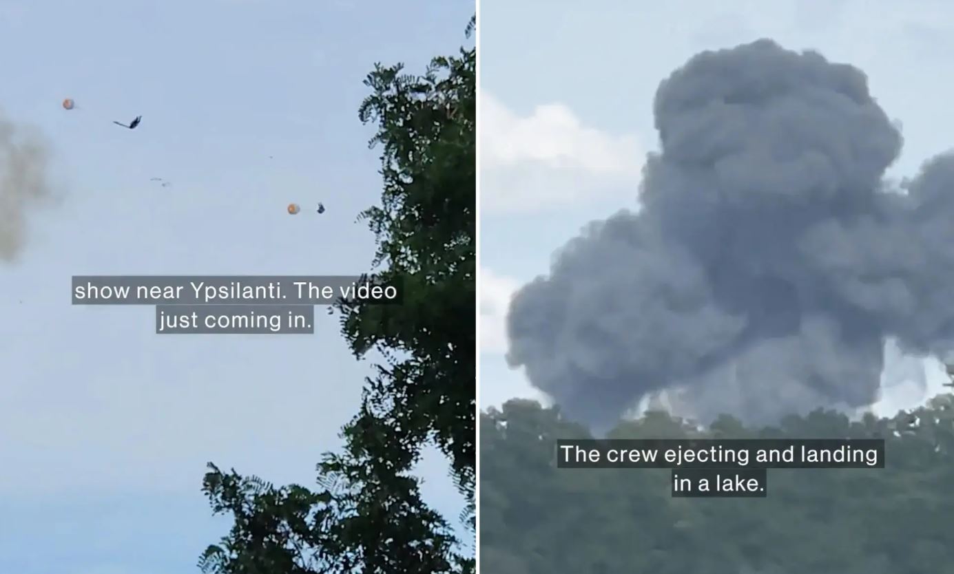 Βίντεο: Πιλότοι εκτινάχθηκαν από ένα μαχητικό αεροσκάφος MiG-23 λίγο πριν συντριβεί