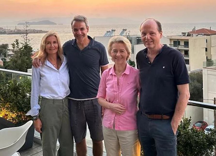 Χανιά: Το Αρχαιολογικό Μουσείο επισκέφτηκαν τα ζεύγη Μητσοτάκη και Φον Ντερ Λάιεν