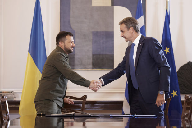 Βολοντίμιρ Ζελένσκι Κυριάκο Μητσοτάκης