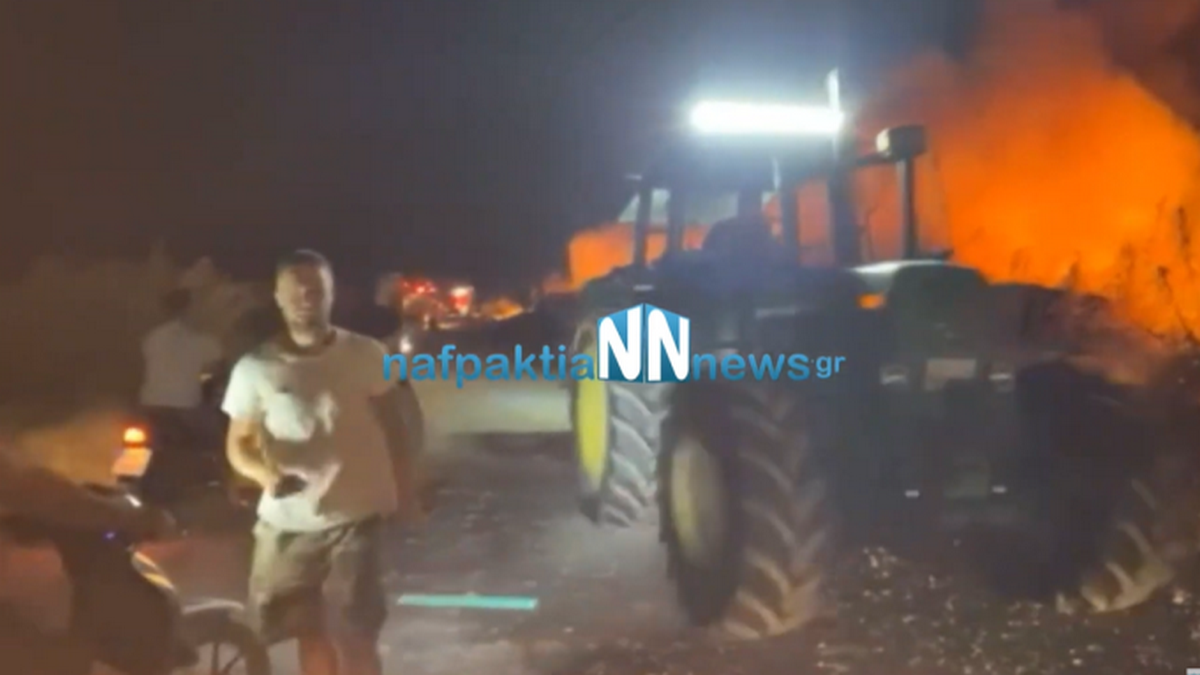 Ναυπακτία: Νέα φωτιά στον κάμπο του Γαλατά – ΒΙΝΤΕΟ