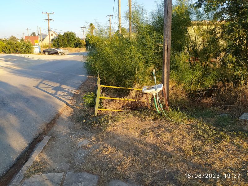 Εύβοια: Νιπτήρας αντί για βρύση