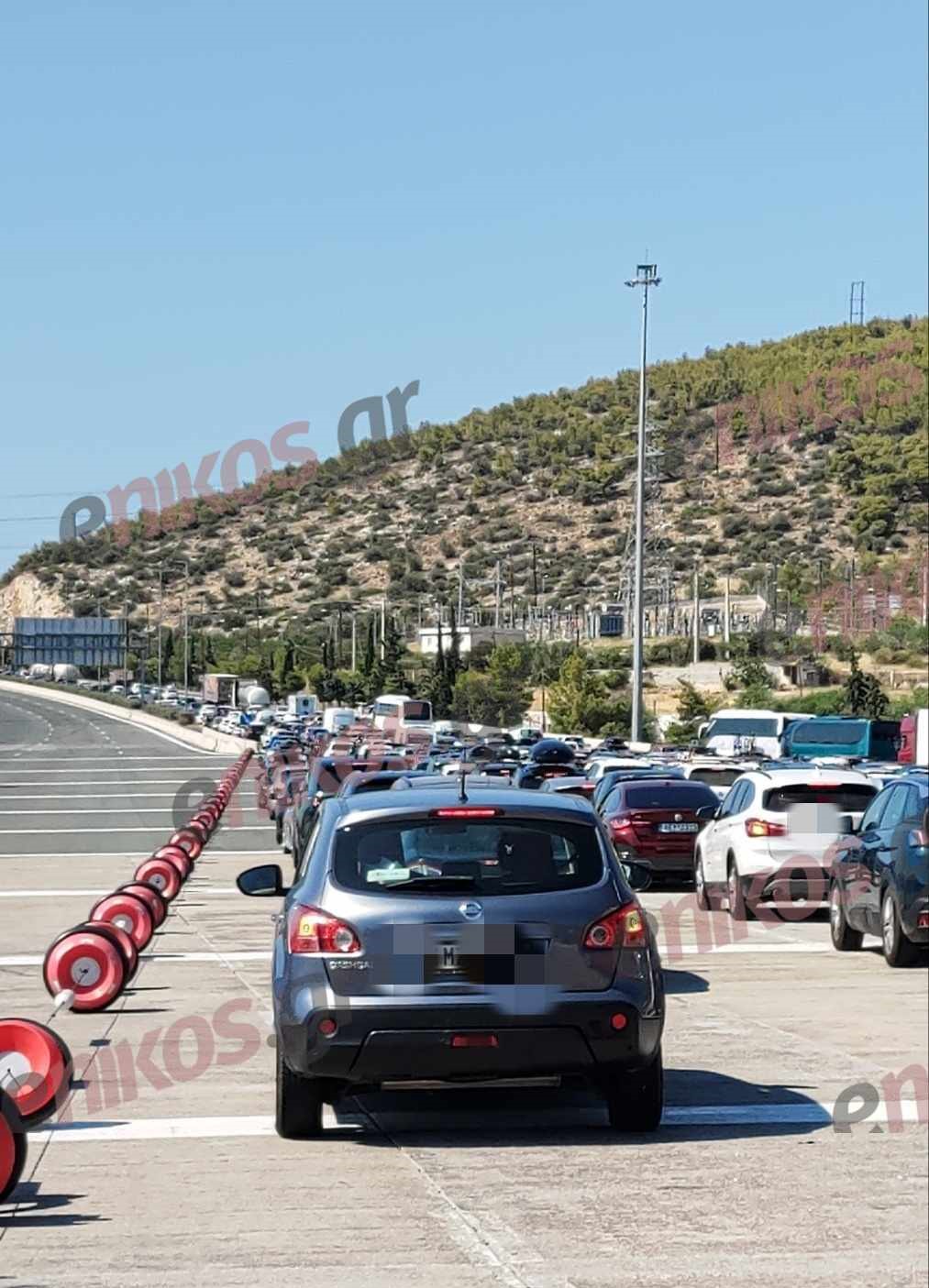 Ουρές διόδια Ελευσίνα