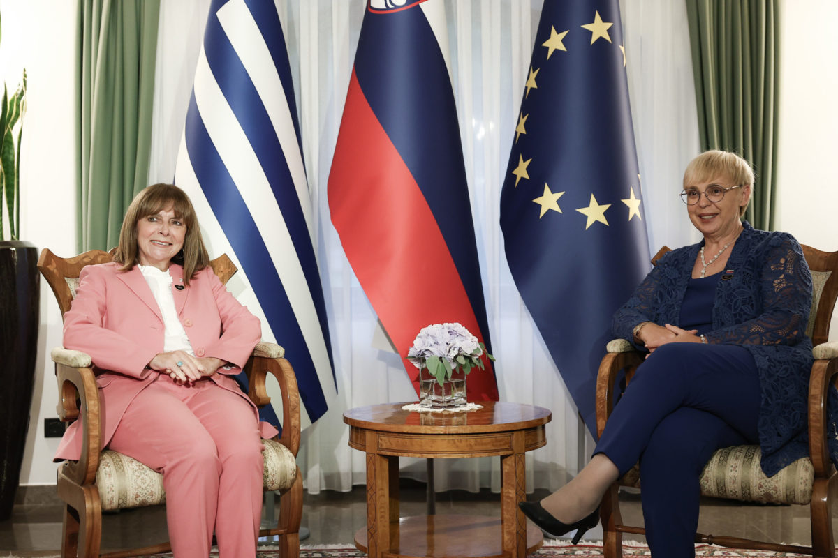 Συνάντηση Σακελλαροπούλου με την Πρόεδρο της Σλοβενίας – Δυτικά Βαλκάνια και κλιματική κρίση στο επίκεντρο