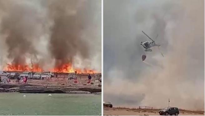 Σικελία: Εκλεισε από τις φωτιές το αεροδρόμιο στο Τράπανι
