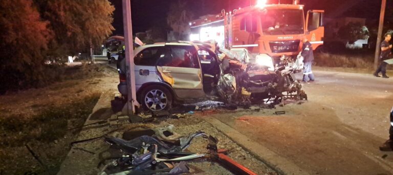 Μυτιλήνη: 45χρονος σκοτώθηκε σε τροχαίο – Το αυτοκίνητο έπεσε σε κολόνα