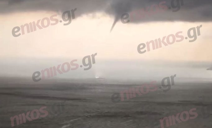 Υδροστρόβιλος στη θαλάσσια περιοχή των Μαλίων