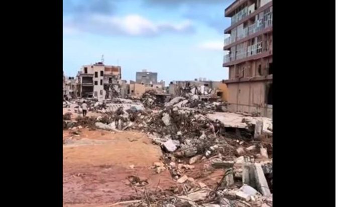 Η κακοκαιρία Daniel σαρώνει την Λιβύη