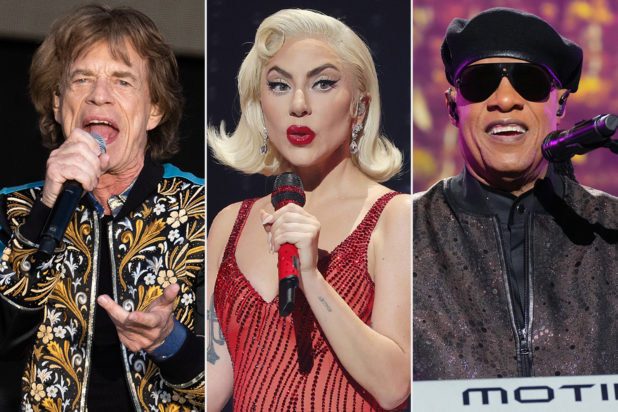 Rolling Stones Lady Gaga Stevie Wonder