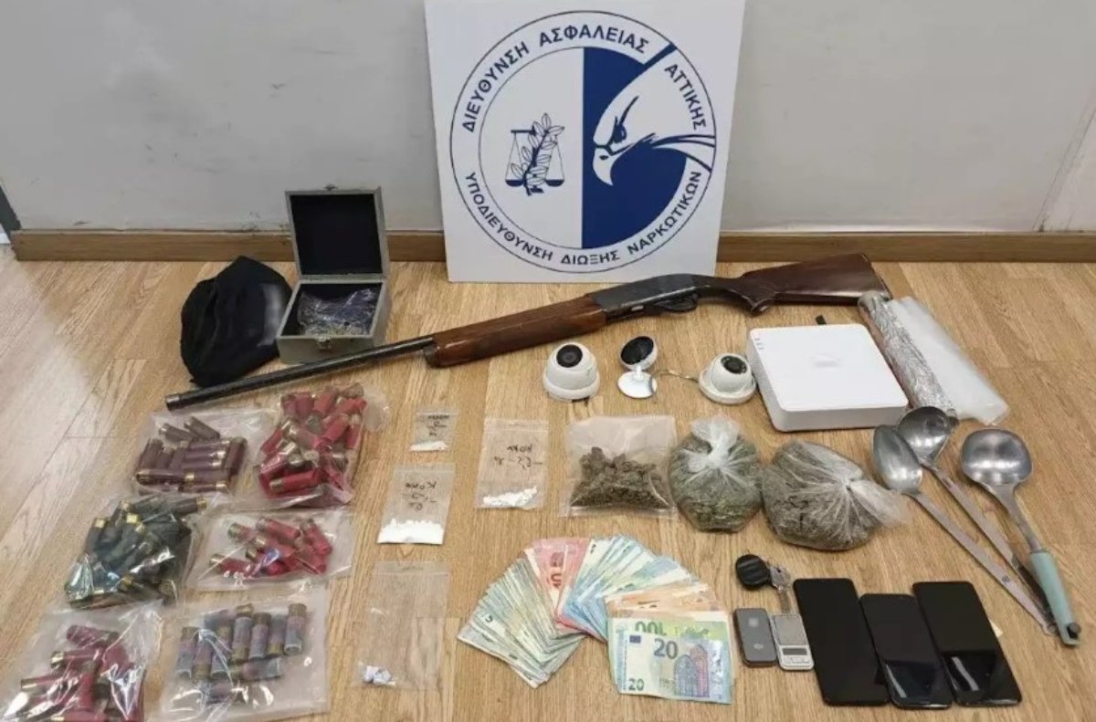 Αγία Βαρβάρα: Συνελήφθησαν δύο άτομα για όπλα και ναρκωτικά