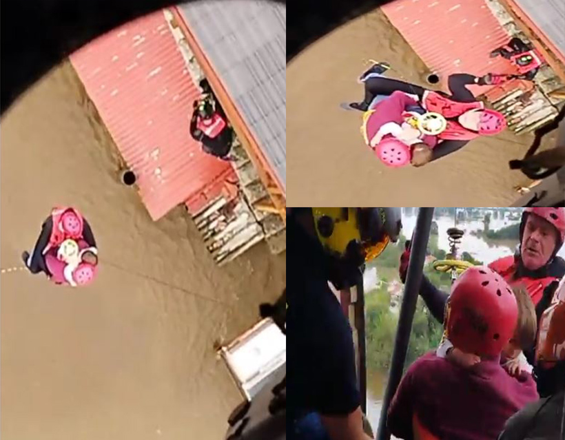 Κακοκαιρία Daniel: Δραματική διάσωση πατέρα και γιου με Super Puma – Είχαν ανέβει στην σκεπή του σπιτιού τους – ΒΙΝΤΕΟ