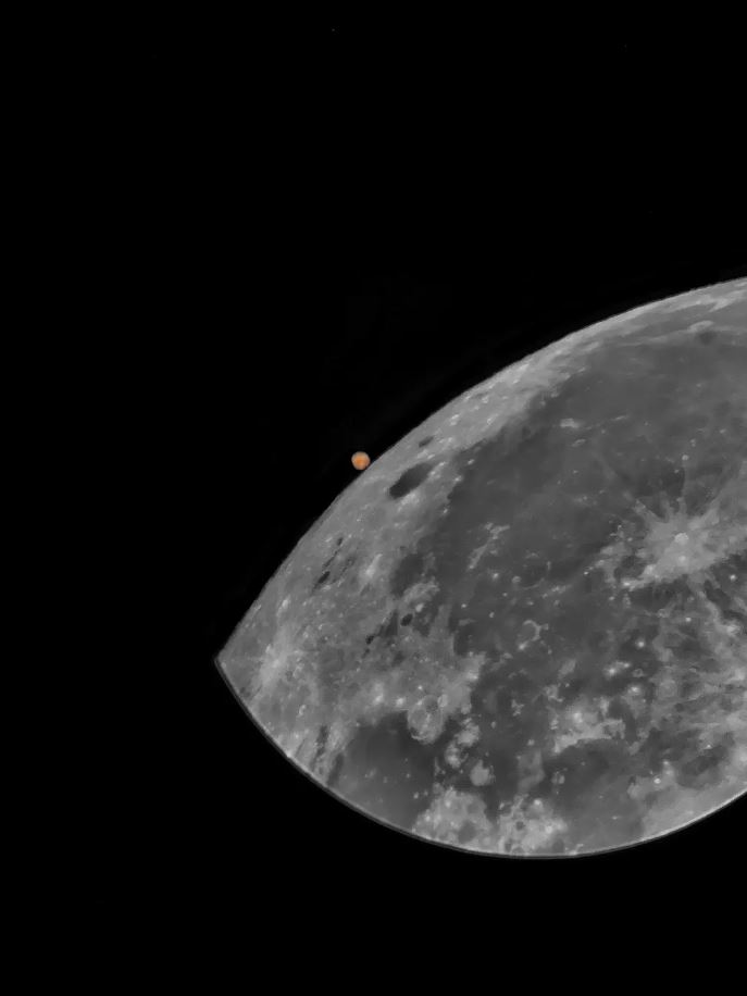 Σεληνιακή Απόκρυψη του Άρη από τον Joshua Harwood-White