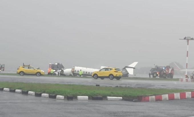 Ινδία Συντριβή ιδιωτικού Τζετ