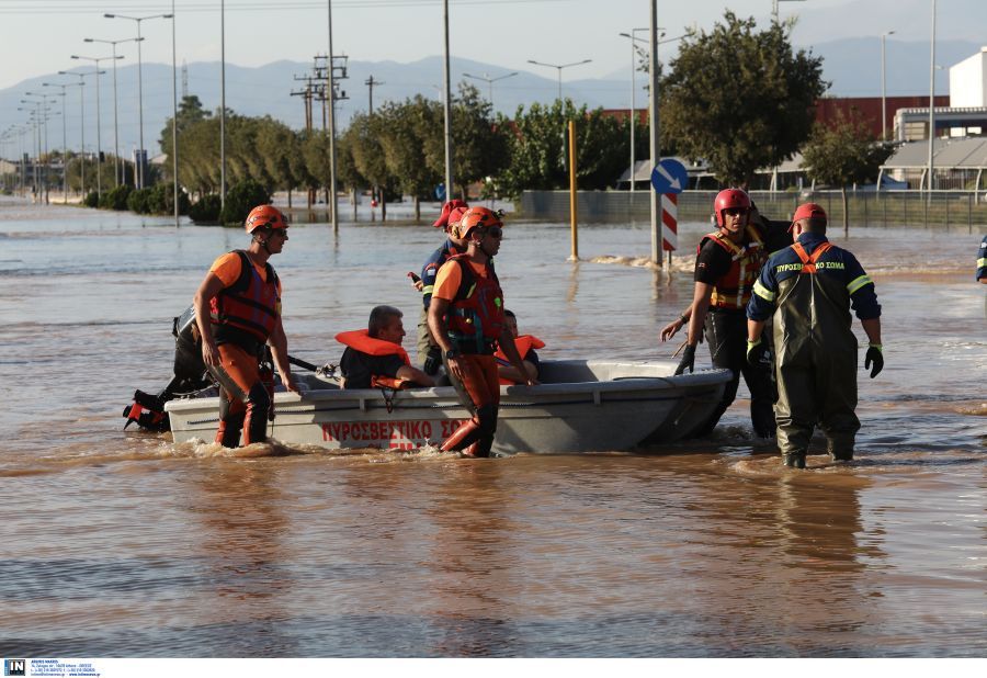 Κακοκαιρία Daniel: Έχουν πραγματοποιηθεί 4.543 διασώσεις – Πάνω από 10.700 οι κλήσεις στην Πυροσβεστική