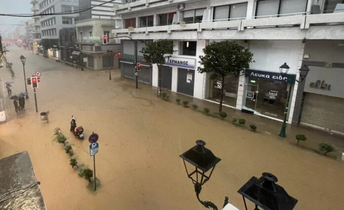 Λιμνοθάλασσα ο Βόλος από την κακοκαιρία Daniel